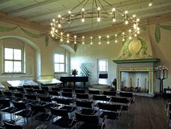 Das kurfürstliche Kaminzimmer im Obergeschoss Das kurfürstliche Kaminzimmer im Obergeschoss